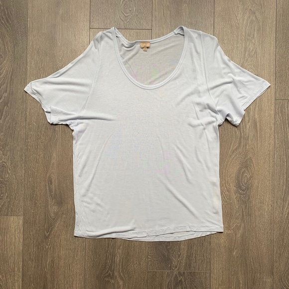 Aritzia Wilfred Free Tee T-Shirt Short Sleeve Relaxed fit Pale Blue Size XXS - Picture 3 of 15